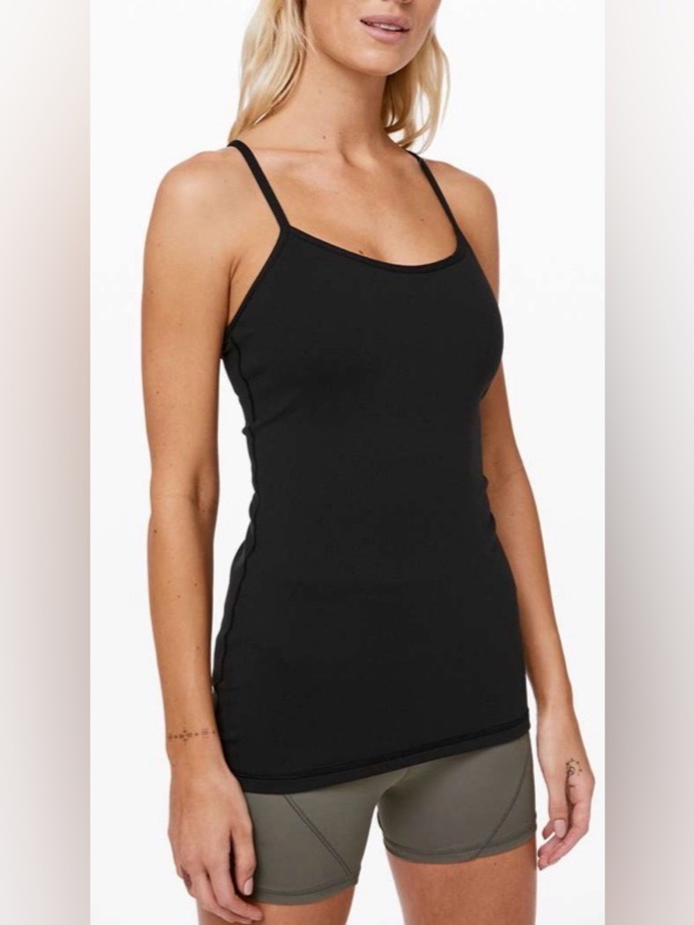 Lululemon Power Y Tank *Luon, Black, sz 6